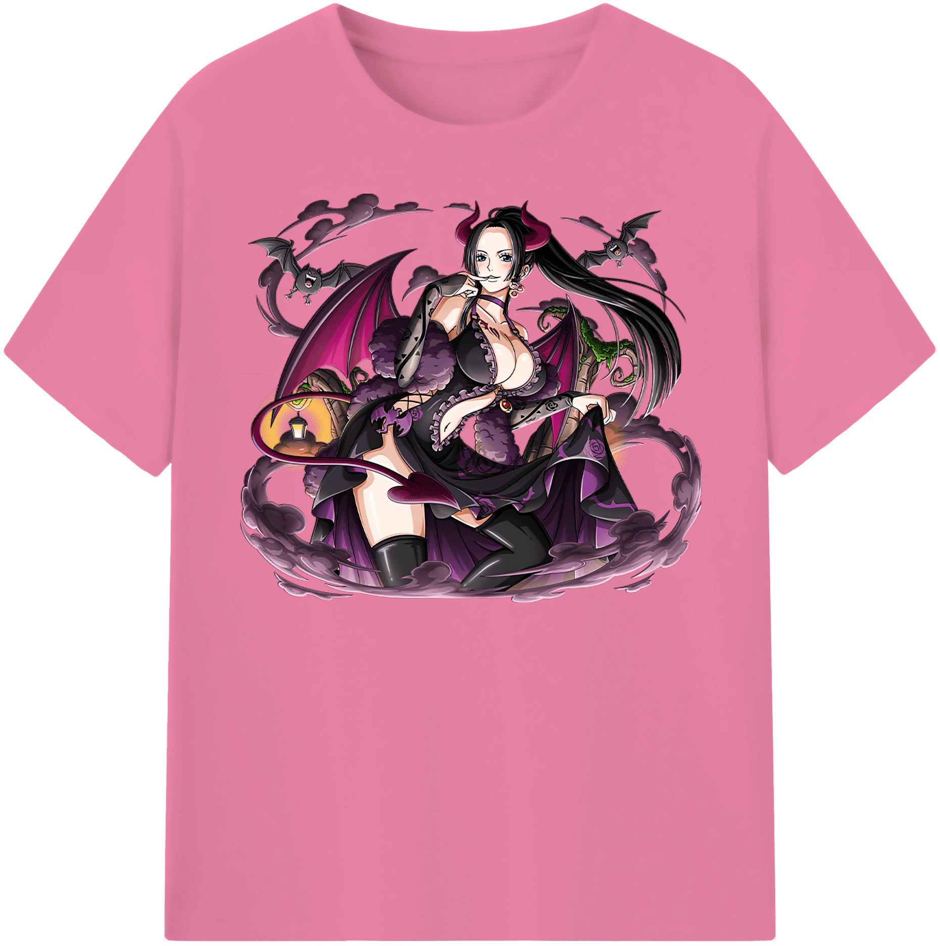 ワンピース ボア・ハンコック ONE PIECE Boa·Hancock 綿100％半袖Tシャツ（フロントプリント）